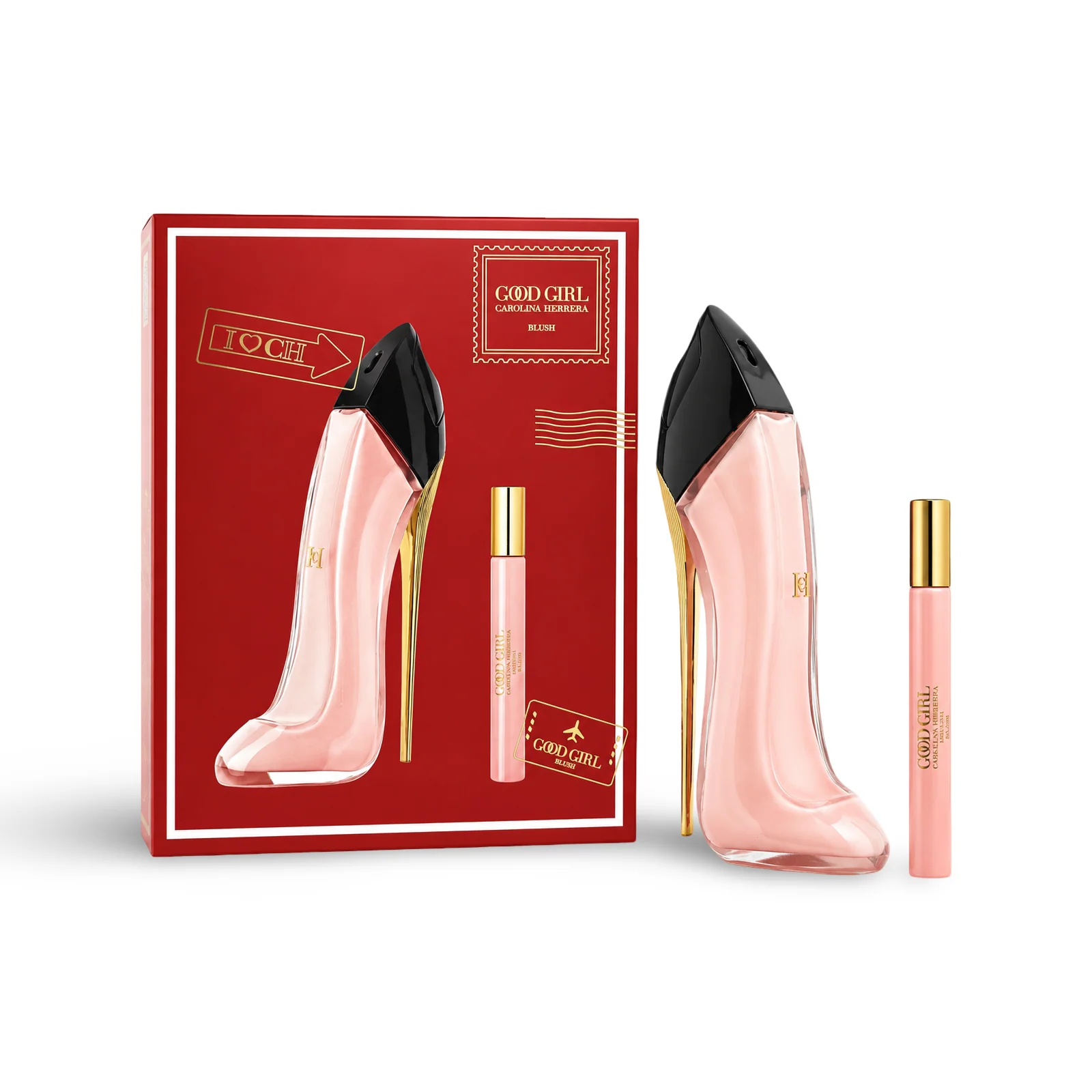 Gift Set Travel Good Girl Blush by Carolina Herrera 2pcs